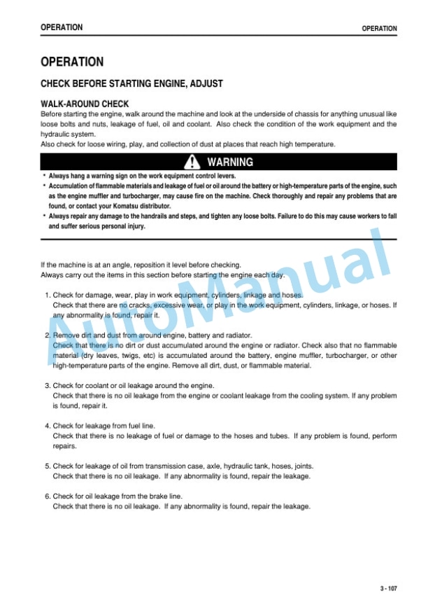 Komatsu WA500-6R Wheel Loader Operation and Maintenance Manual TEN00585-09 3 Komatsu WA500-6R Wheel Loader Operation and Maintenance Manual TEN00585-09 - Image 3