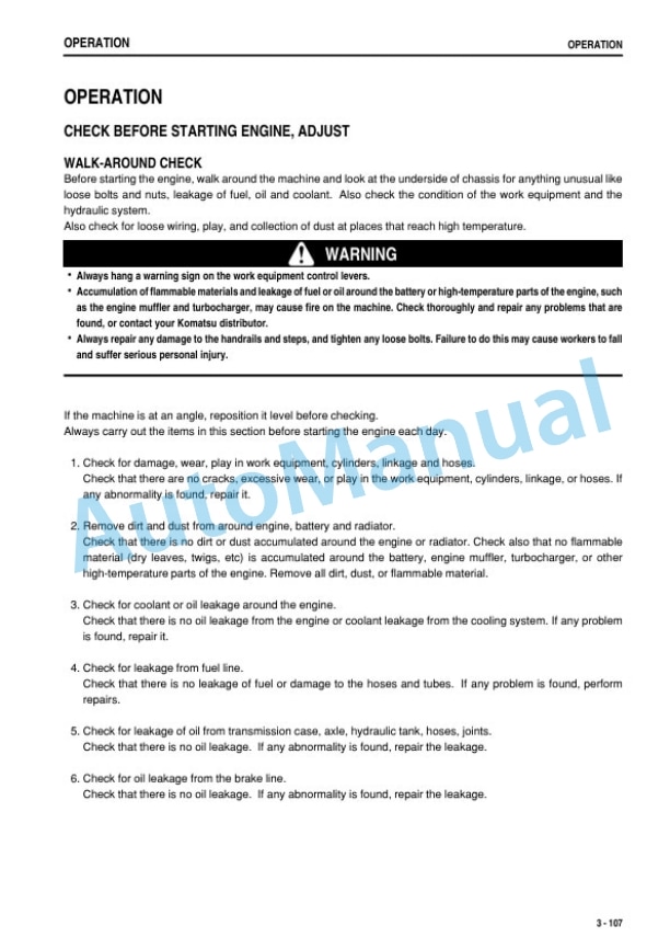 Komatsu WA500-6R Wheel Loader Operation and Maintenance Manual TEN00929-00 3 Komatsu WA500-6R Wheel Loader Operation and Maintenance Manual TEN00929-00 - Image 3