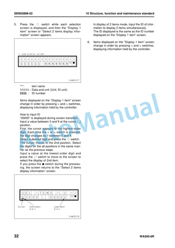 Alternative view of Komatsu WA500-6R Wheel Loader Shop Manual SEN02876-14