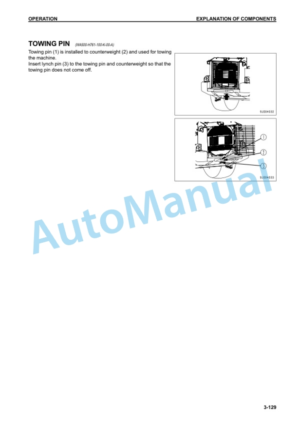 Komatsu WA500-7 Wheel Loader Operation and Maintenance Manual CEAM026604 3 Komatsu WA500-7 Wheel Loader Operation and Maintenance Manual CEAM026604 - Image 3