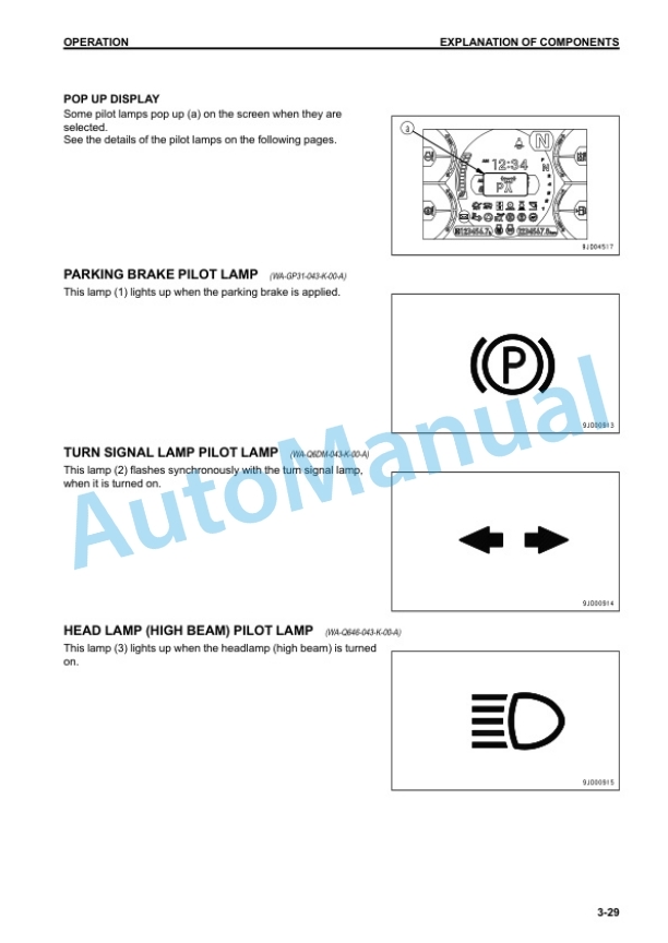 Alternative view of Komatsu WA500-7 Wheel Loader Operation and Maintenance Manual PEN00875-04