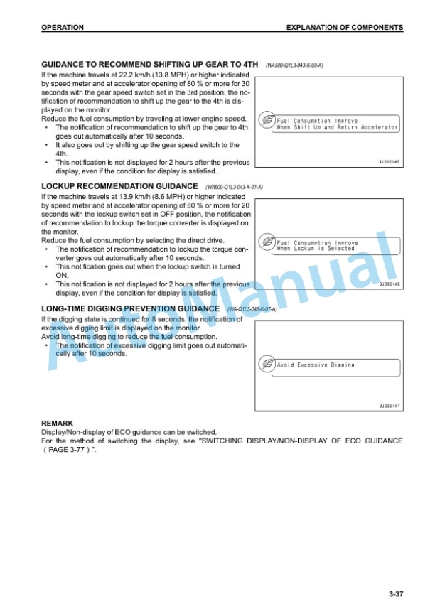 Alternative view of Komatsu WA500-7 Wheel Loader Operation and Maintenance Manual TEN00584-10