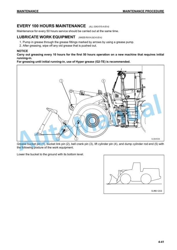 Komatsu WA500-7 Wheel Loader Operation and Maintenance Manual TEN00584-12 5 Komatsu WA500-7 Wheel Loader Operation and Maintenance Manual TEN00584-12 - Image 5
