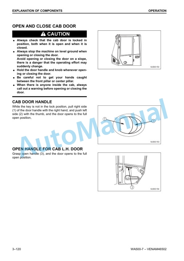 Komatsu WA500-7 Wheel Loader Operation and Maintenance Manual VENAM46502 3 Komatsu WA500-7 Wheel Loader Operation and Maintenance Manual VENAM46502 - Image 3