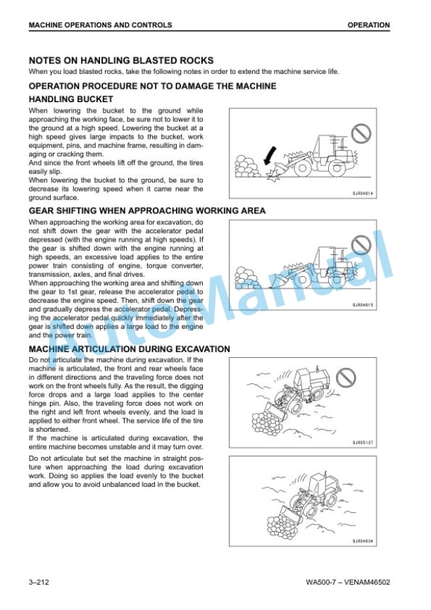 Komatsu WA500-7 Wheel Loader Operation and Maintenance Manual VENAM46502 4 Komatsu WA500-7 Wheel Loader Operation and Maintenance Manual VENAM46502 - Image 4