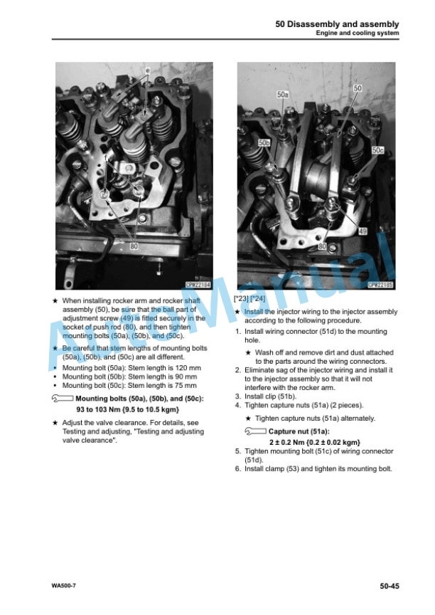 Komatsu WA500-7 Wheel Loader Shop Manual SEN05693-04 5 Komatsu WA500-7 Wheel Loader Shop Manual SEN05693-04 - Image 5