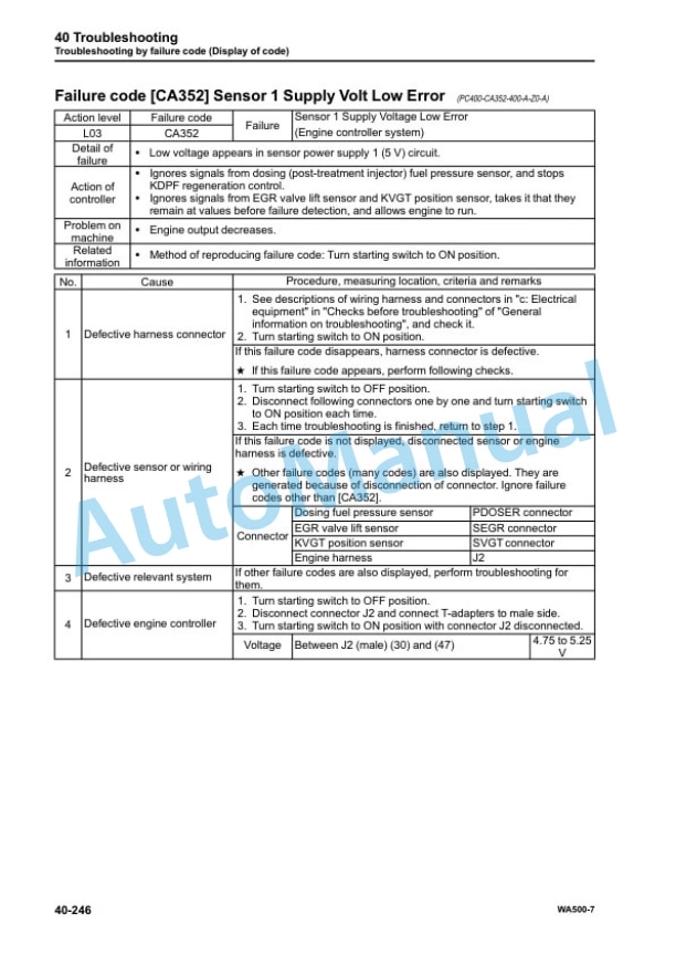 Komatsu WA500-7 Wheel Loader Shop Manual SEN05693-15 3 Komatsu WA500-7 Wheel Loader Shop Manual SEN05693-15 - Image 3