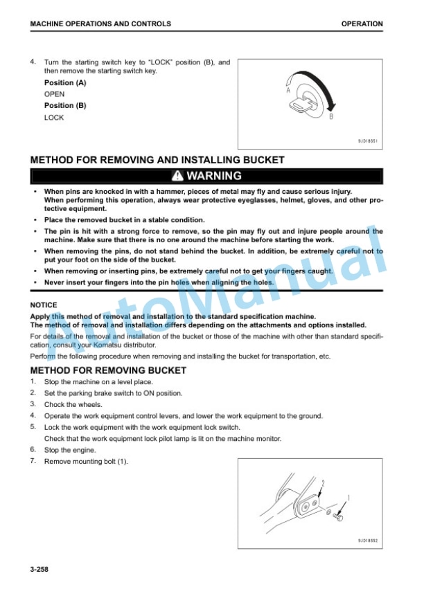 Komatsu WA500-8 Wheel Loader Operation and Maintenance Manual CEAM030701 4 Komatsu WA500-8 Wheel Loader Operation and Maintenance Manual CEAM030701 - Image 4
