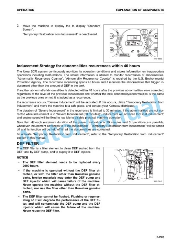 Komatsu WA500-8 Wheel Loader Operation and Maintenance Manual PEN01002-01 3 Komatsu WA500-8 Wheel Loader Operation and Maintenance Manual PEN01002-01 - Image 3