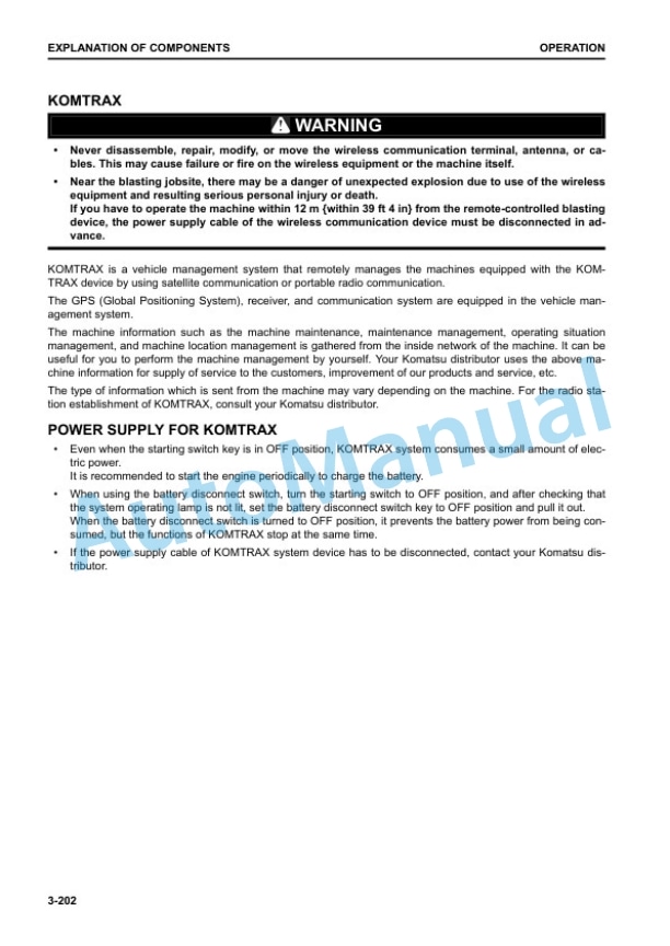 Komatsu WA500-8 Wheel Loader Operation and Maintenance Manual PEN01124-02 3 Komatsu WA500-8 Wheel Loader Operation and Maintenance Manual PEN01124-02 - Image 3