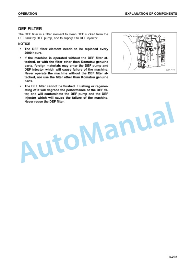 Komatsu WA500-8 Wheel Loader Operation and Maintenance Manual PEN01298-00 3 Komatsu WA500-8 Wheel Loader Operation and Maintenance Manual PEN01298-00 - Image 3