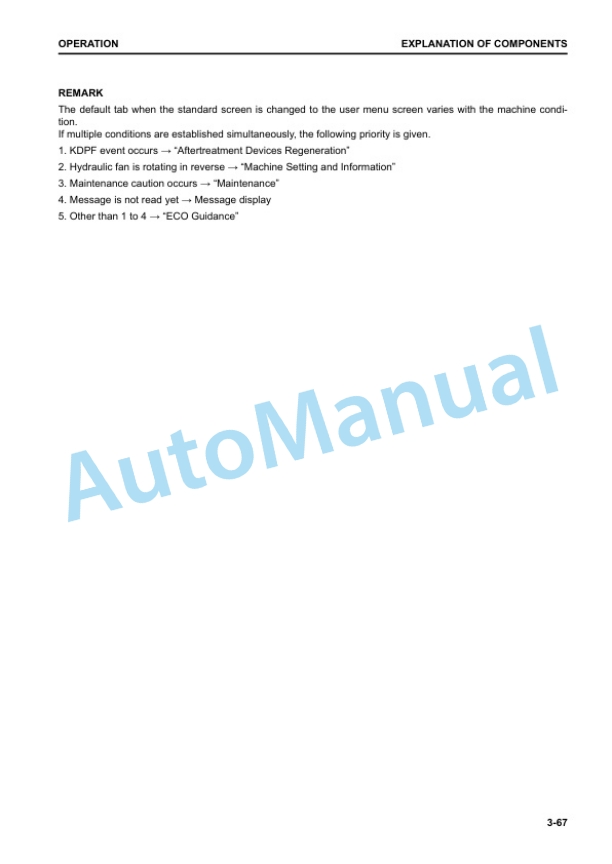 Alternative view of Komatsu WA500-8 Wheel Loader Operation and Maintenance Manual PEN01569-00