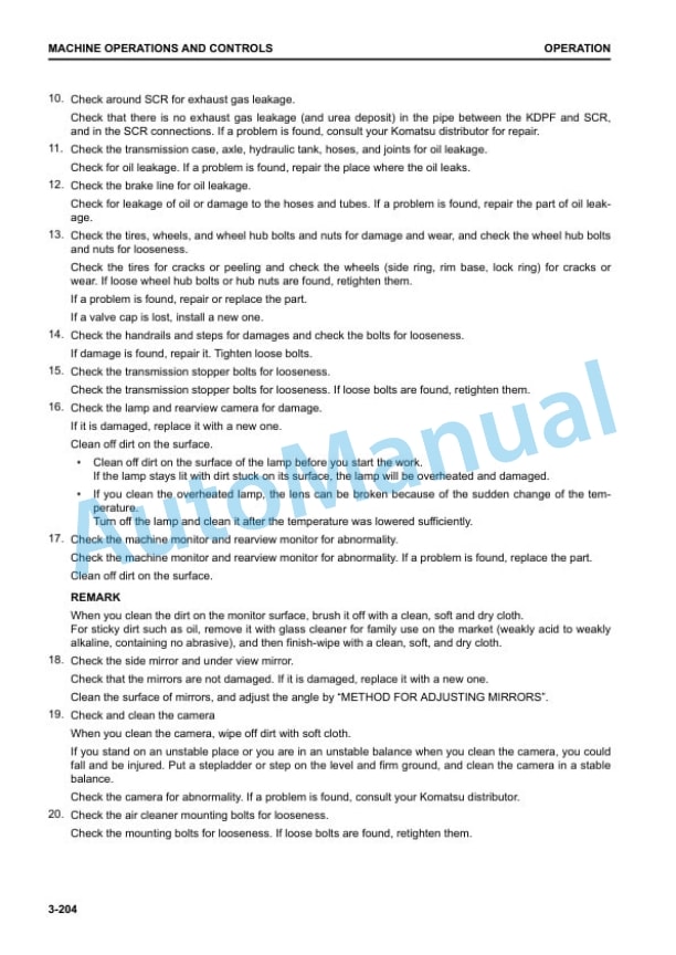 Komatsu WA500-8 Wheel Loader Operation and Maintenance Manual PEN01753-01 3 Komatsu WA500-8 Wheel Loader Operation and Maintenance Manual PEN01753-01 - Image 3