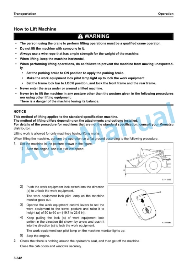 Komatsu WA500-8 Wheel Loader Operation and Maintenance Manual PEN02043-00 4 Komatsu WA500-8 Wheel Loader Operation and Maintenance Manual PEN02043-00 - Image 4