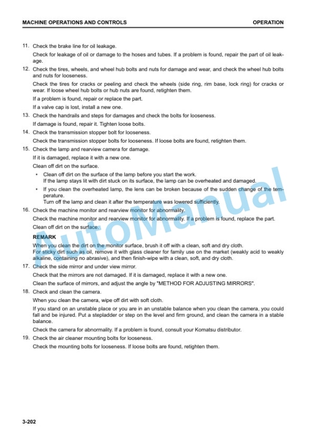 Komatsu WA500-8 Wheel Loader Operation and Maintenance Manual TEN00841-02 3 Komatsu WA500-8 Wheel Loader Operation and Maintenance Manual TEN00841-02 - Image 3