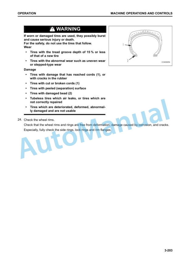 Komatsu WA500-8 Wheel Loader Operation and Maintenance Manual TEN00900-01 3 Komatsu WA500-8 Wheel Loader Operation and Maintenance Manual TEN00900-01 - Image 3