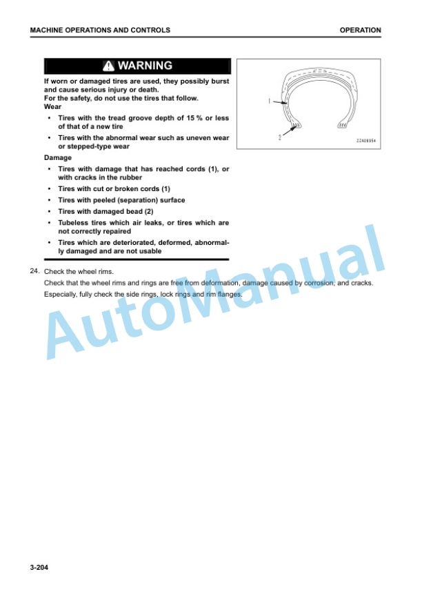 Komatsu WA500-8 Wheel Loader Operation and Maintenance Manual TEN00947-00 3 Komatsu WA500-8 Wheel Loader Operation and Maintenance Manual TEN00947-00 - Image 3
