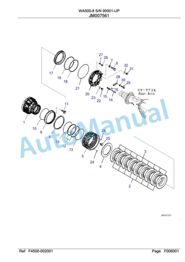 Komatsu WA500-8 Wheel Loader Parts Manual WA00012H 2 Komatsu WA500-8 Wheel Loader Parts Manual WA00012H-2