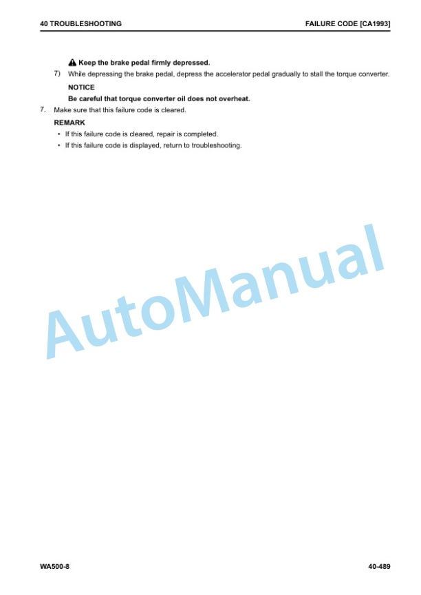 Komatsu WA500-8 Wheel Loader Shop Manual SEN06581-07 3 Komatsu WA500-8 Wheel Loader Shop Manual SEN06581-07 - Image 3