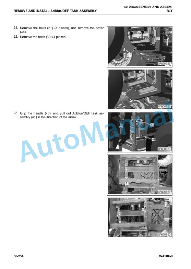 Komatsu WA500-8 Wheel Loader Shop Manual SEN06581-07 5 Komatsu WA500-8 Wheel Loader Shop Manual SEN06581-07 - Image 5