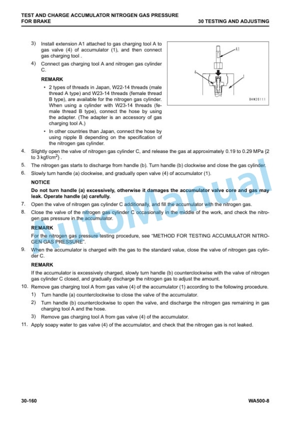 Alternative view of Komatsu WA500-8 Wheel Loader Shop Manual SEN06581-11