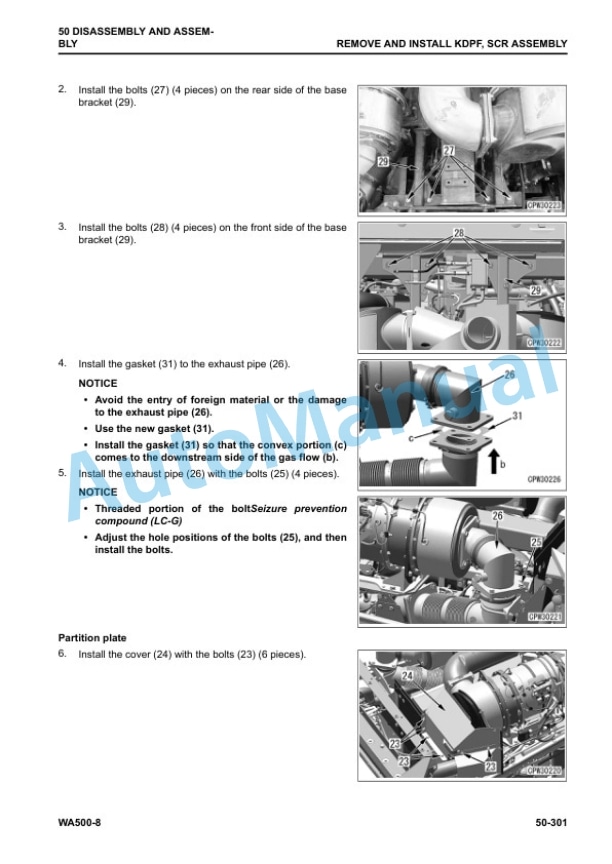 Komatsu WA500-8 Wheel Loader Shop Manual SEN06581-11 5 Komatsu WA500-8 Wheel Loader Shop Manual SEN06581-11 - Image 5