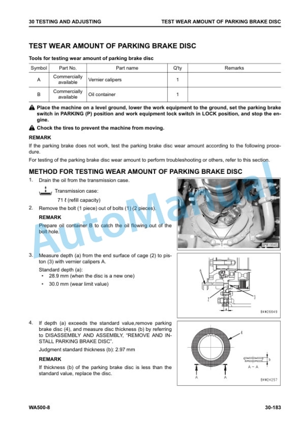 Alternative view of Komatsu WA500-8 Wheel Loader Shop Manual SEN06581-13