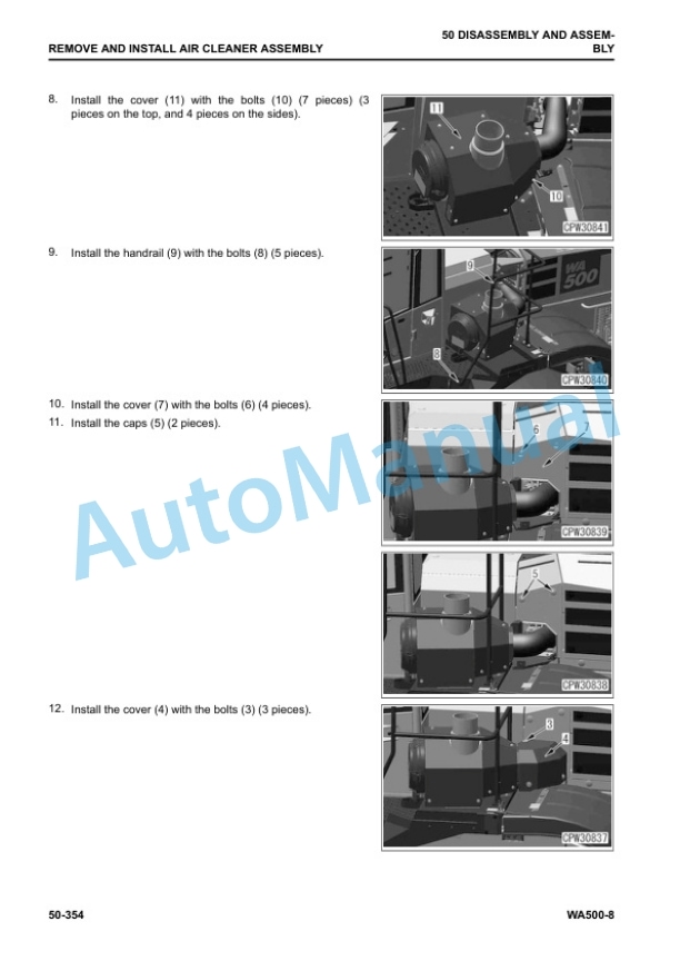 Komatsu WA500-8 Wheel Loader Shop Manual SEN06581-13 5 Komatsu WA500-8 Wheel Loader Shop Manual SEN06581-13 - Image 5