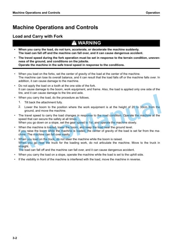 Komatsu WA500-8E0 Wheel Loader Operation and Maintenance Manual PEN01989-00 5 Komatsu WA500-8E0 Wheel Loader Operation and Maintenance Manual PEN01989-00 - Image 5