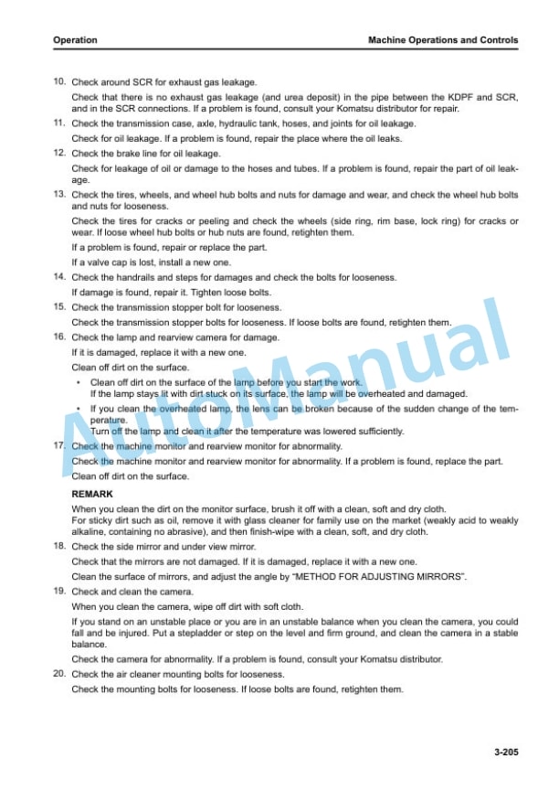 Komatsu WA500-8E0 Wheel Loader Operation and Maintenance Manual PEN02243-00 3 Komatsu WA500-8E0 Wheel Loader Operation and Maintenance Manual PEN02243-00 - Image 3