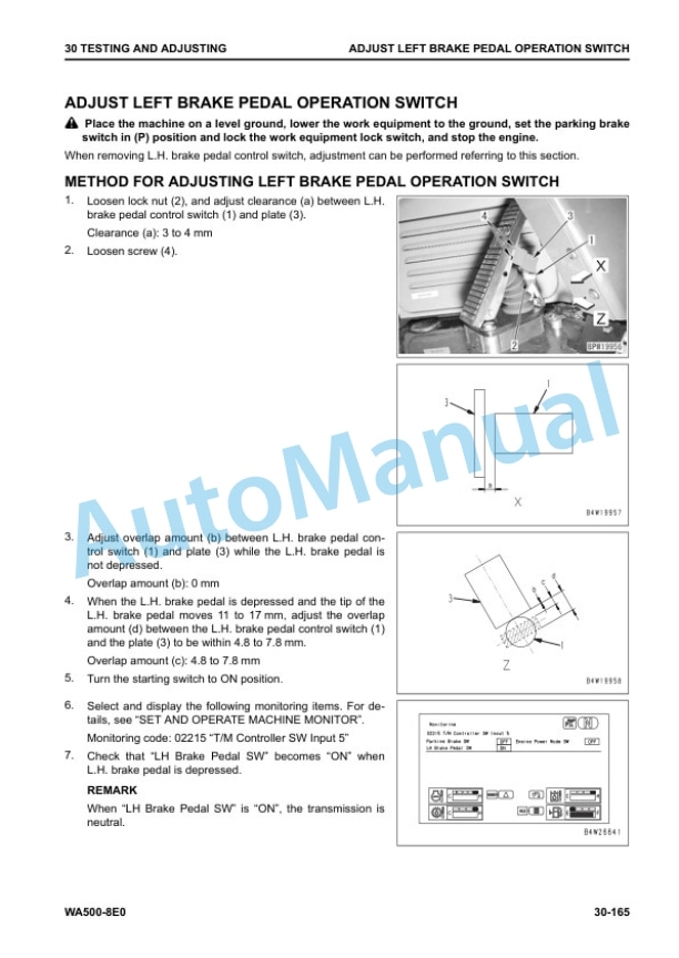 Alternative view of Komatsu WA500-8E0 Wheel Loader Shop Manual SEN06755-01