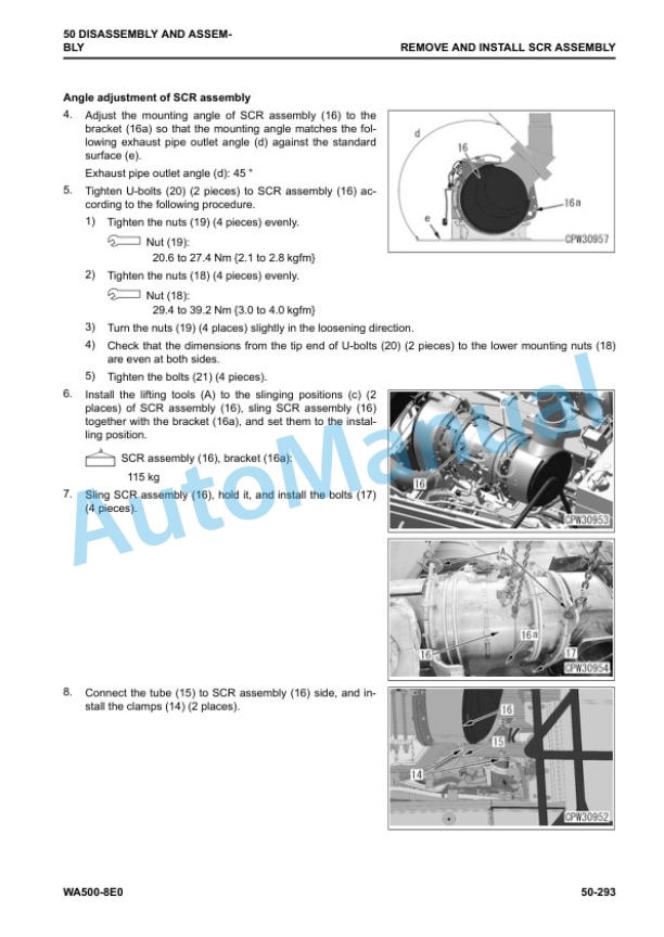 Komatsu WA500-8E0 Wheel Loader Shop Manual SEN06755-02 5 Komatsu WA500-8E0 Wheel Loader Shop Manual SEN06755-02 - Image 5
