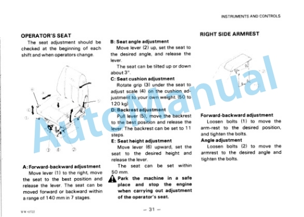 Alternative view of Komatsu WA600-1 Wheel Loader Operation and Maintenance Manual SEAM04260102