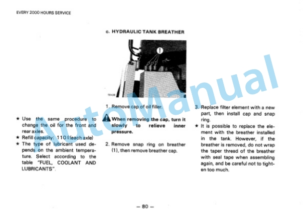 Komatsu WA600-1 Wheel Loader Operation and Maintenance Manual SEAM0426C102 4 Komatsu WA600-1 Wheel Loader Operation and Maintenance Manual SEAM0426C102 - Image 4