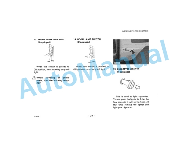 Alternative view of Komatsu WA600-1L Wheel Loader Operation and Maintenance Manual SEAMA4260100