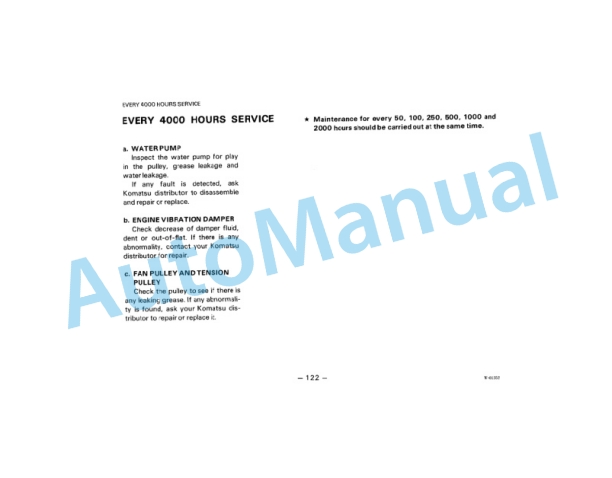 Komatsu WA600-1L Wheel Loader Operation and Maintenance Manual SEAMA4260100 5 Komatsu WA600-1L Wheel Loader Operation and Maintenance Manual SEAMA4260100 - Image 5