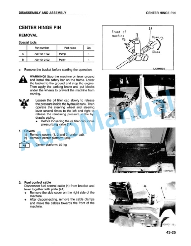 Komatsu WA600-1L Wheel Loader Shop Manual CEBMW26010 3 Komatsu WA600-1L Wheel Loader Shop Manual CEBMW26010 - Image 3