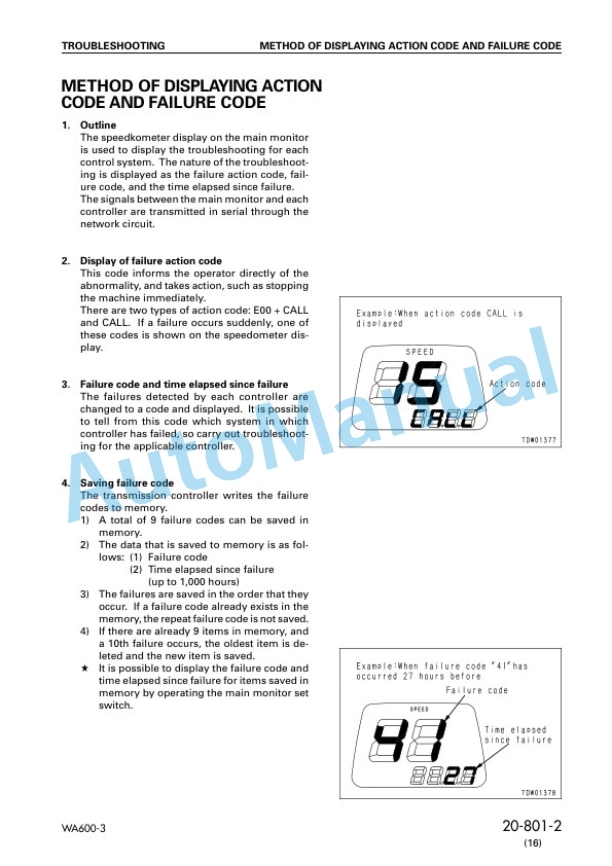 Komatsu WA600-3 Avance Loader Shop Manual SEBM013219 4 Komatsu WA600-3 Avance Loader Shop Manual SEBM013219 - Image 4