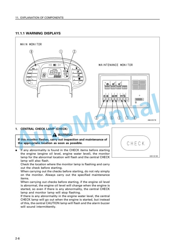 Alternative view of Komatsu WA600-3 Avance Wheel Loader Operation and Maintenance Manual SEAM056100P
