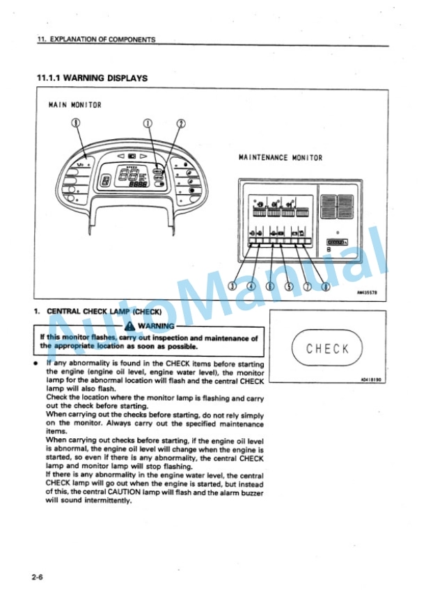 Alternative view of Komatsu WA600-3 Avance Wheel Loader Operation and Maintenance Manual SEAMW02000