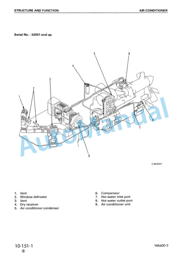 Alternative view of Komatsu WA600-3 Avance Wheel Loader Shop Manual SEBM013220