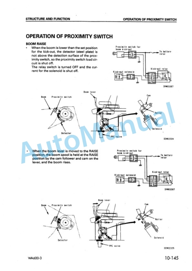 Alternative view of Komatsu WA600-3 Avance Wheel Loader Shop Manual SEBMW01402