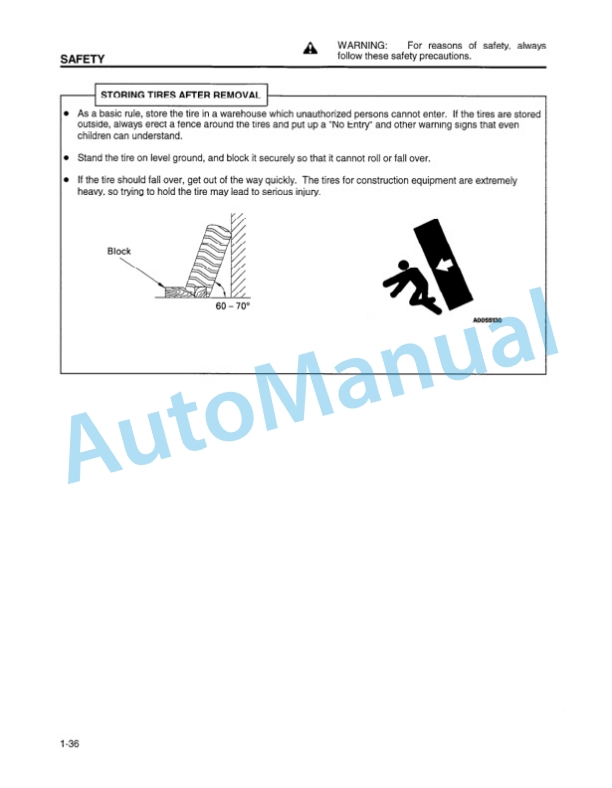 Alternative view of Komatsu WA600-3 Wheel Loader Operation and Maintenance Manual CEAM003001