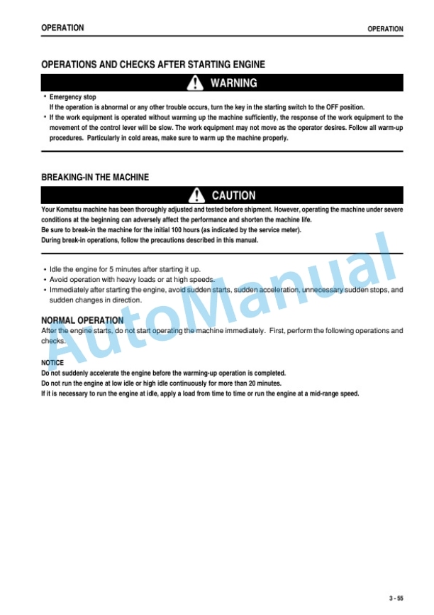 Komatsu WA600-3 Wheel Loader Operation and Maintenance Manual PEN00002-05 3 Komatsu WA600-3 Wheel Loader Operation and Maintenance Manual PEN00002-05 - Image 3