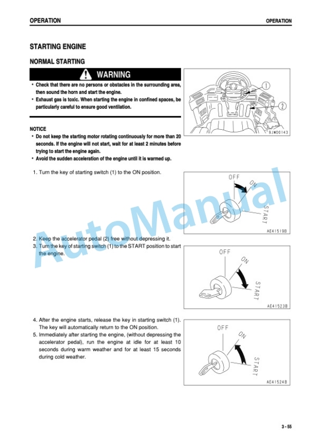 Komatsu WA600-3 Wheel Loader Operation and Maintenance Manual SEAM044300P 3 Komatsu WA600-3 Wheel Loader Operation and Maintenance Manual SEAM044300P - Image 3