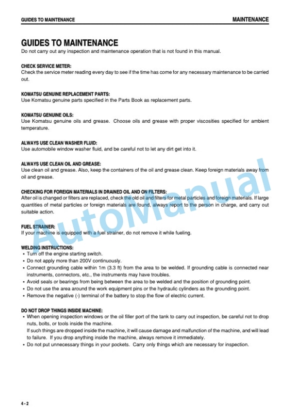Komatsu WA600-3 Wheel Loader Operation and Maintenance Manual SEAM044300P 4 Komatsu WA600-3 Wheel Loader Operation and Maintenance Manual SEAM044300P - Image 4