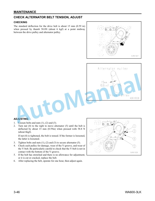 Komatsu WA600-3LK Wheel Loader Operation and Maintenance Manual CEAM008202 5 Komatsu WA600-3LK Wheel Loader Operation and Maintenance Manual CEAM008202 - Image 5