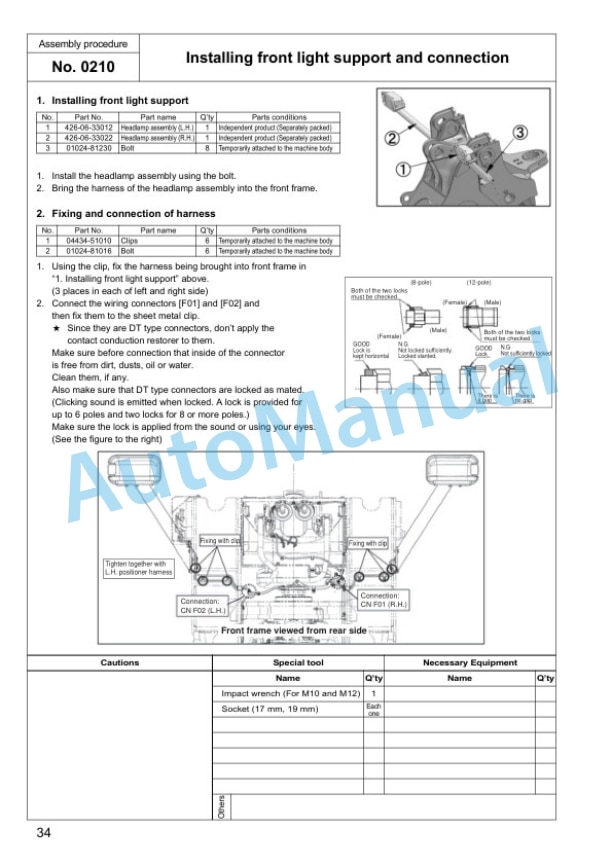 Komatsu WA600-6 Wheel Loader Field Assembly Instruction GEN00036-02 3 Komatsu WA600-6 Wheel Loader Field Assembly Instruction GEN00036-02 - Image 3