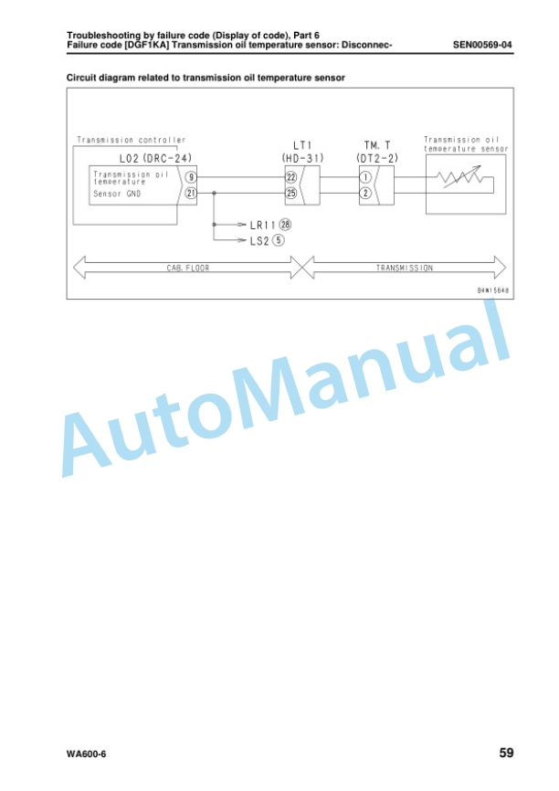 Komatsu WA600-6 Wheel Loader Shop Manual SEN00235-18 4 Komatsu WA600-6 Wheel Loader Shop Manual SEN00235-18 - Image 4