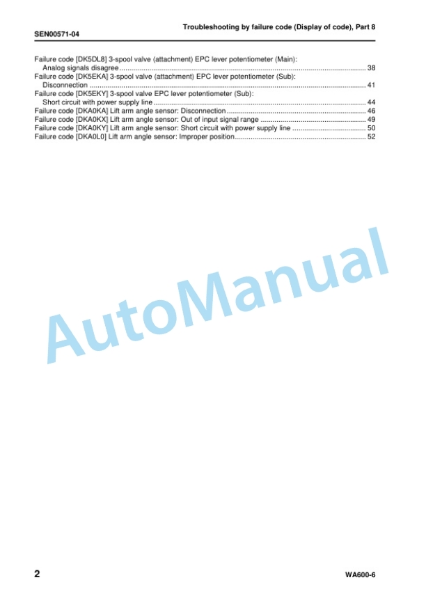 Komatsu WA600-6 Wheel Loader Shop Manual SEN00235-23 4 Komatsu WA600-6 Wheel Loader Shop Manual SEN00235-23 - Image 4